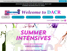 Tablet Screenshot of danceacademycr.com